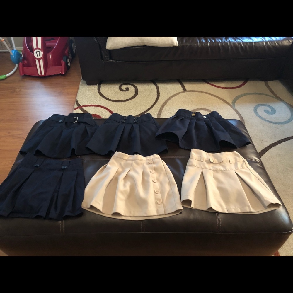 Girls uniform skirts